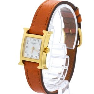 Hermes Gold and Brown Women's Watch